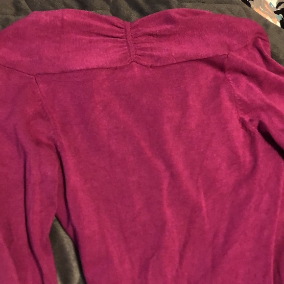 Cute purple sweater wrap top! - Picture 5 of 5